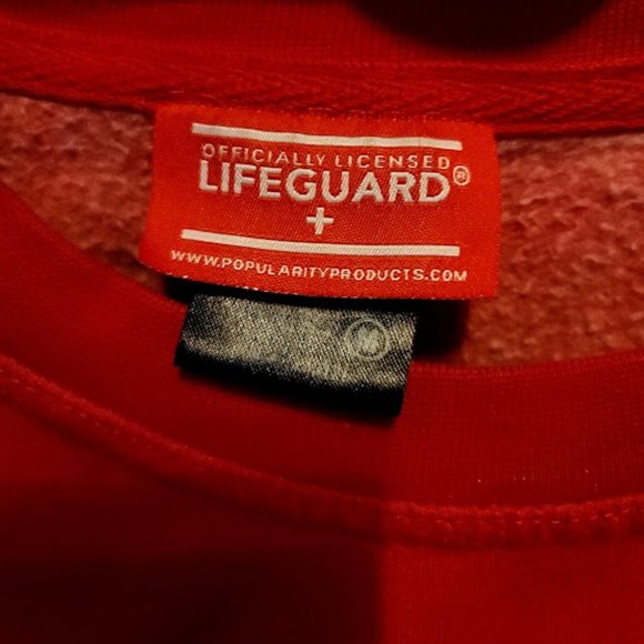 Lifeguard Cropped Sweatshirt- Officially Licensed Lifeguard Size M - Picture 3 of 3